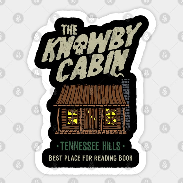 Knowby Cabin Sticker by SunsetSurf